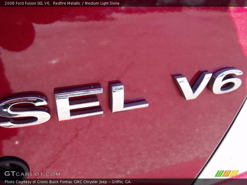 Redfire Metallic / Medium Light Stone 2008 Ford Fusion SEL V6