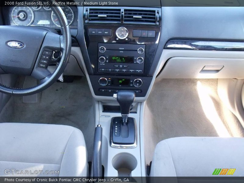 Redfire Metallic / Medium Light Stone 2008 Ford Fusion SEL V6