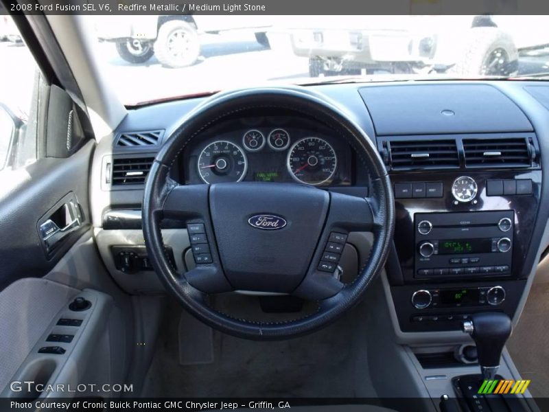 Redfire Metallic / Medium Light Stone 2008 Ford Fusion SEL V6
