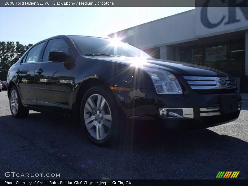 Black Ebony / Medium Light Stone 2008 Ford Fusion SEL V6