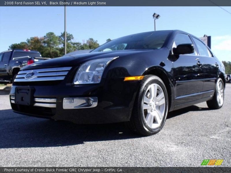Black Ebony / Medium Light Stone 2008 Ford Fusion SEL V6