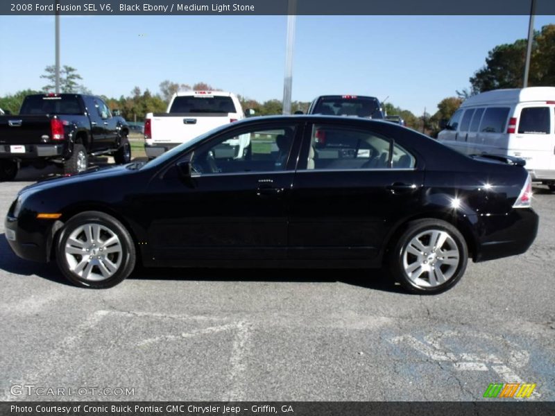 Black Ebony / Medium Light Stone 2008 Ford Fusion SEL V6