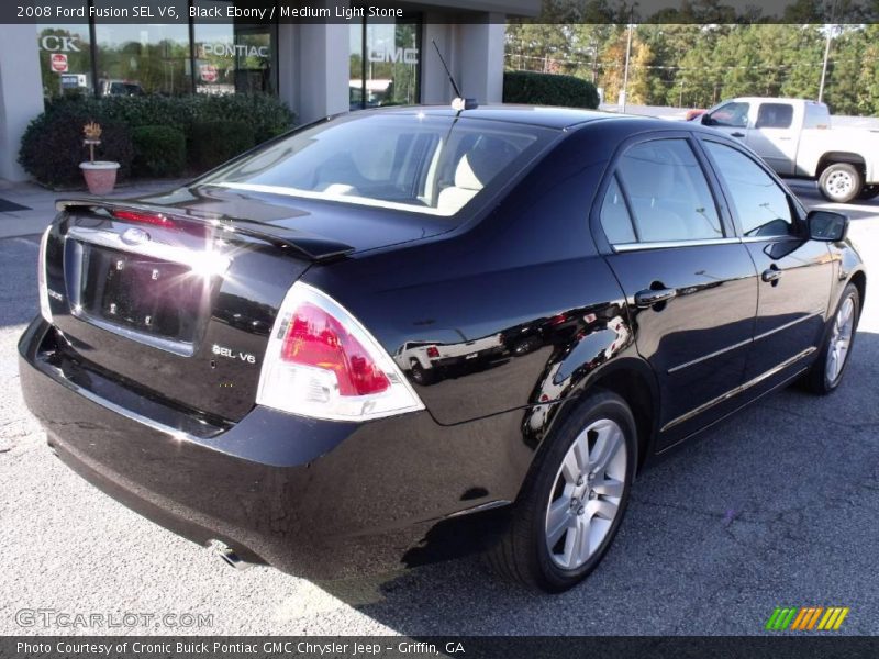 Black Ebony / Medium Light Stone 2008 Ford Fusion SEL V6