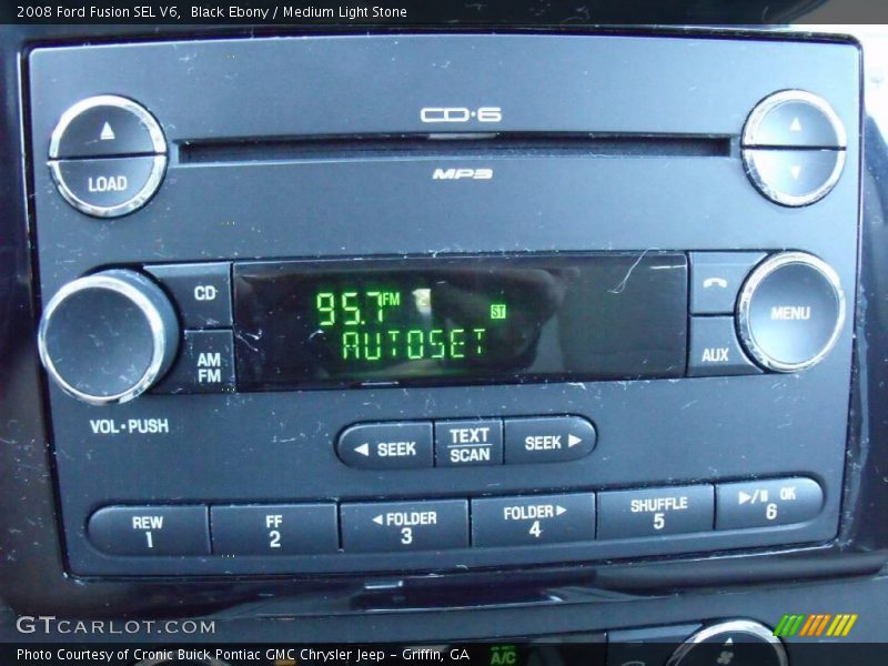 Black Ebony / Medium Light Stone 2008 Ford Fusion SEL V6