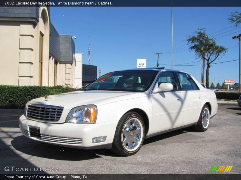 White Diamond Pearl / Oatmeal 2002 Cadillac DeVille Sedan