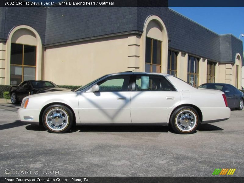 White Diamond Pearl / Oatmeal 2002 Cadillac DeVille Sedan