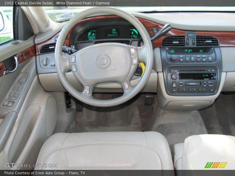 White Diamond Pearl / Oatmeal 2002 Cadillac DeVille Sedan