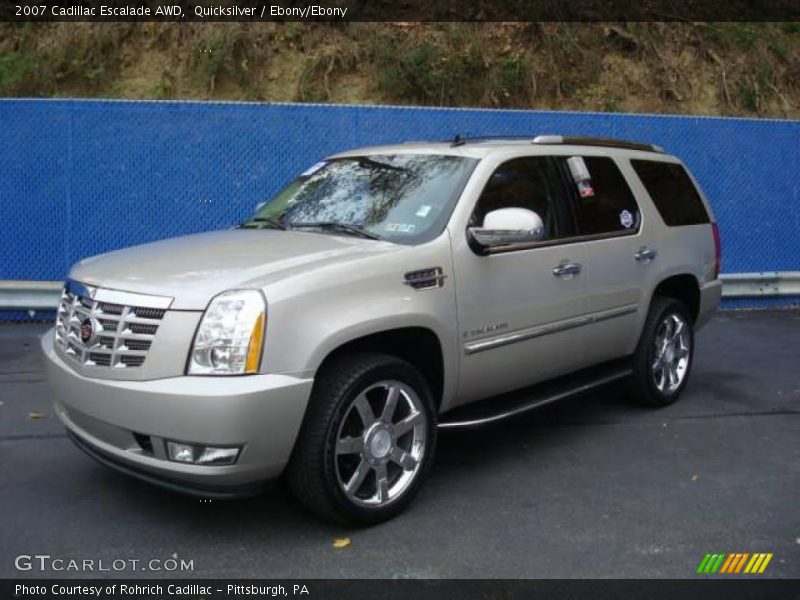 Quicksilver / Ebony/Ebony 2007 Cadillac Escalade AWD