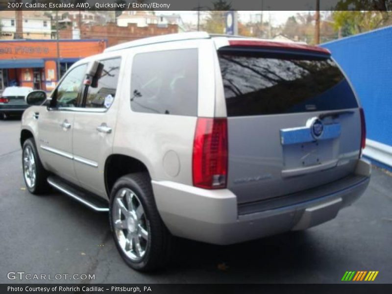 Quicksilver / Ebony/Ebony 2007 Cadillac Escalade AWD