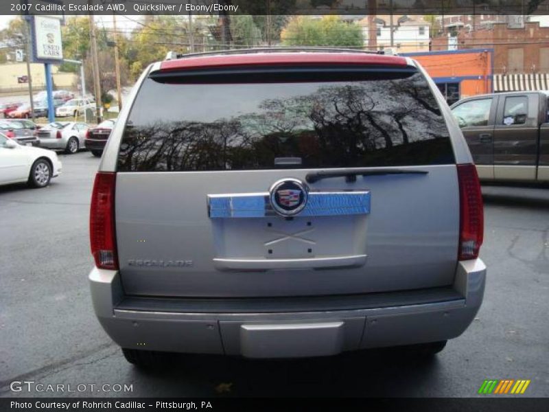 Quicksilver / Ebony/Ebony 2007 Cadillac Escalade AWD