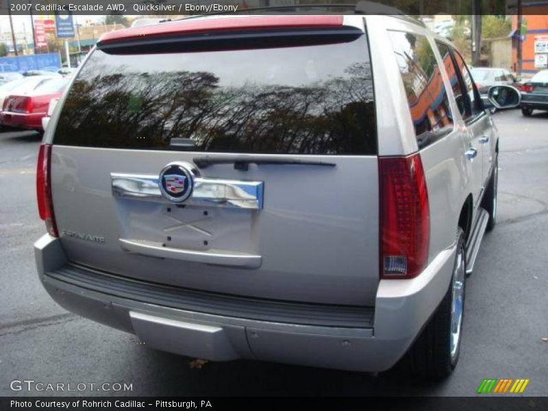 Quicksilver / Ebony/Ebony 2007 Cadillac Escalade AWD