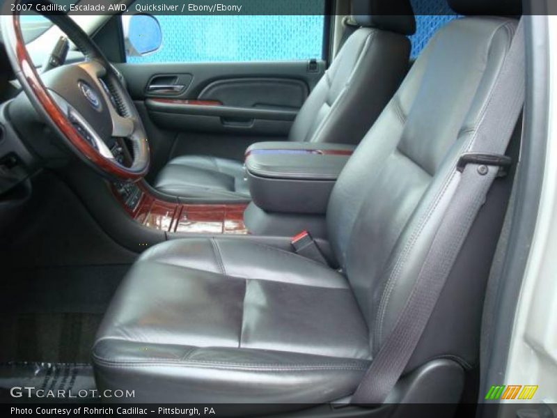 Quicksilver / Ebony/Ebony 2007 Cadillac Escalade AWD