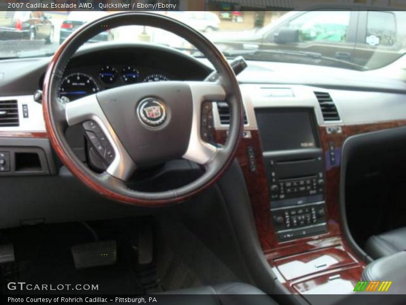 Quicksilver / Ebony/Ebony 2007 Cadillac Escalade AWD