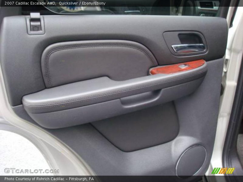 Quicksilver / Ebony/Ebony 2007 Cadillac Escalade AWD