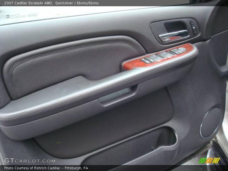 Quicksilver / Ebony/Ebony 2007 Cadillac Escalade AWD