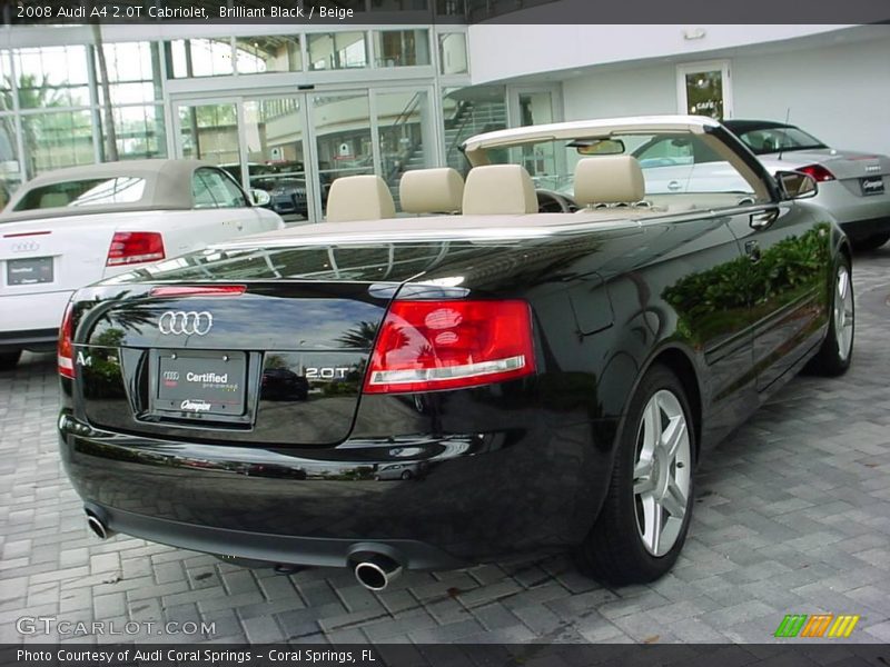 Brilliant Black / Beige 2008 Audi A4 2.0T Cabriolet