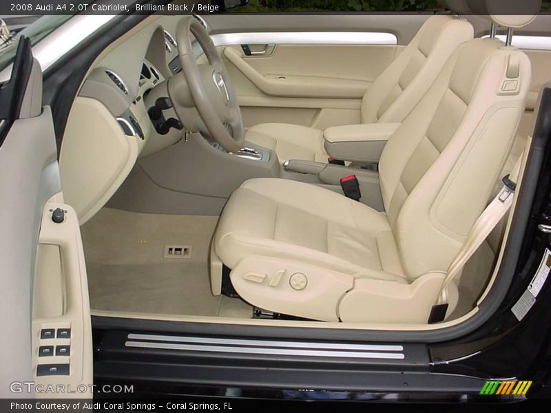 Brilliant Black / Beige 2008 Audi A4 2.0T Cabriolet