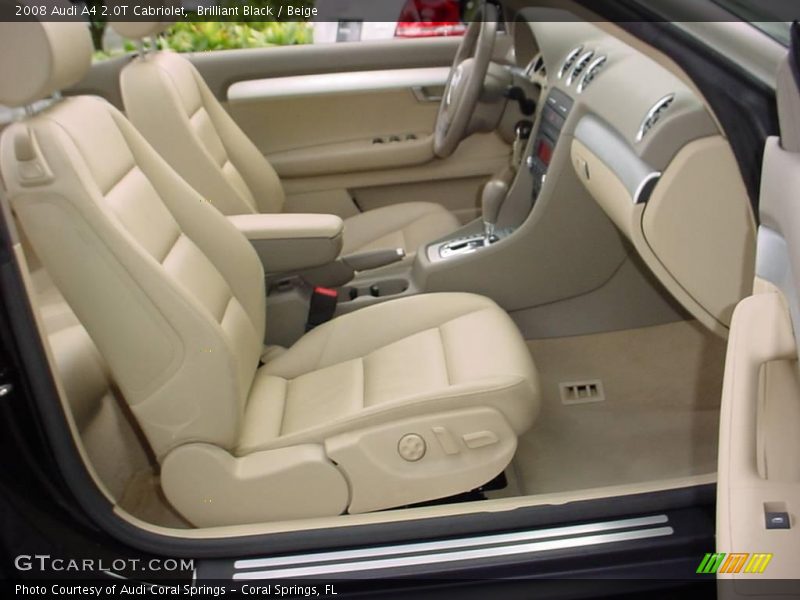 Brilliant Black / Beige 2008 Audi A4 2.0T Cabriolet