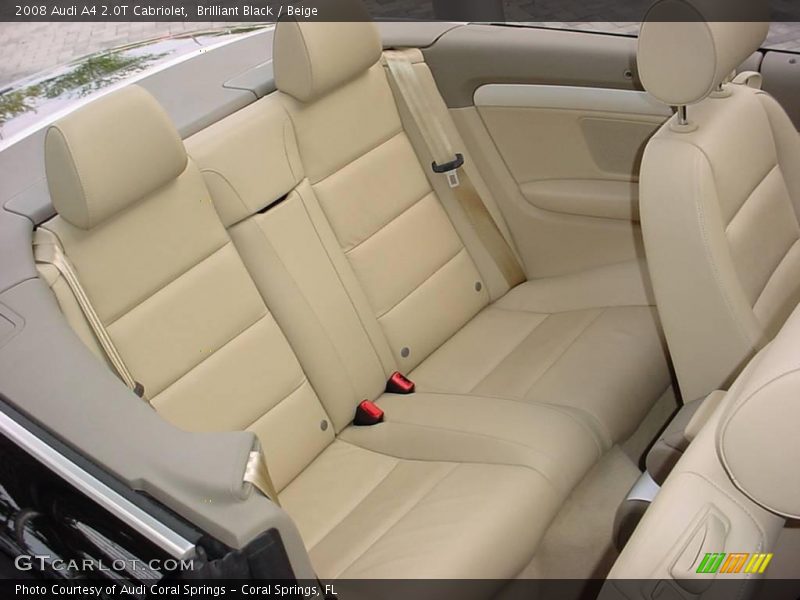 Brilliant Black / Beige 2008 Audi A4 2.0T Cabriolet