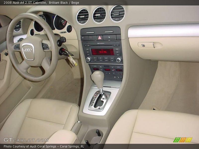Brilliant Black / Beige 2008 Audi A4 2.0T Cabriolet