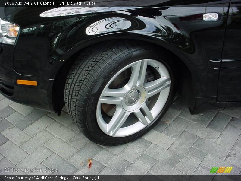 Brilliant Black / Beige 2008 Audi A4 2.0T Cabriolet