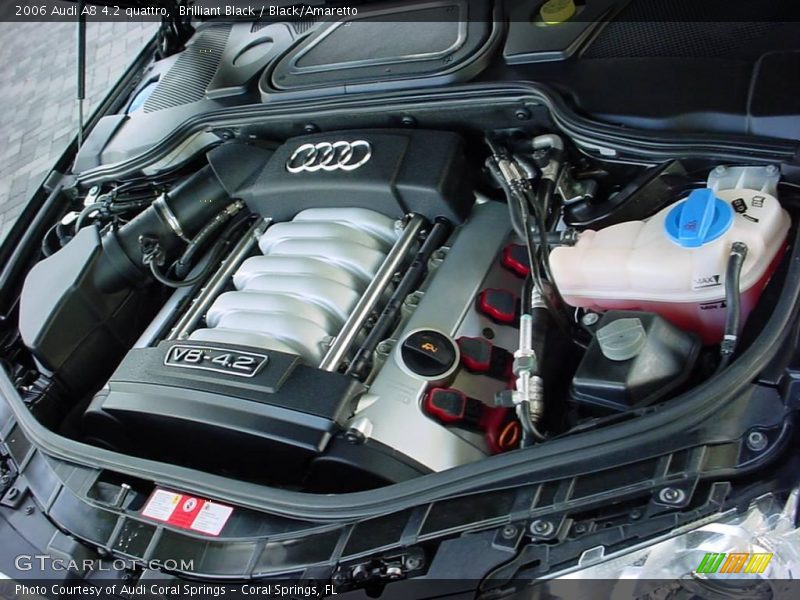 Brilliant Black / Black/Amaretto 2006 Audi A8 4.2 quattro