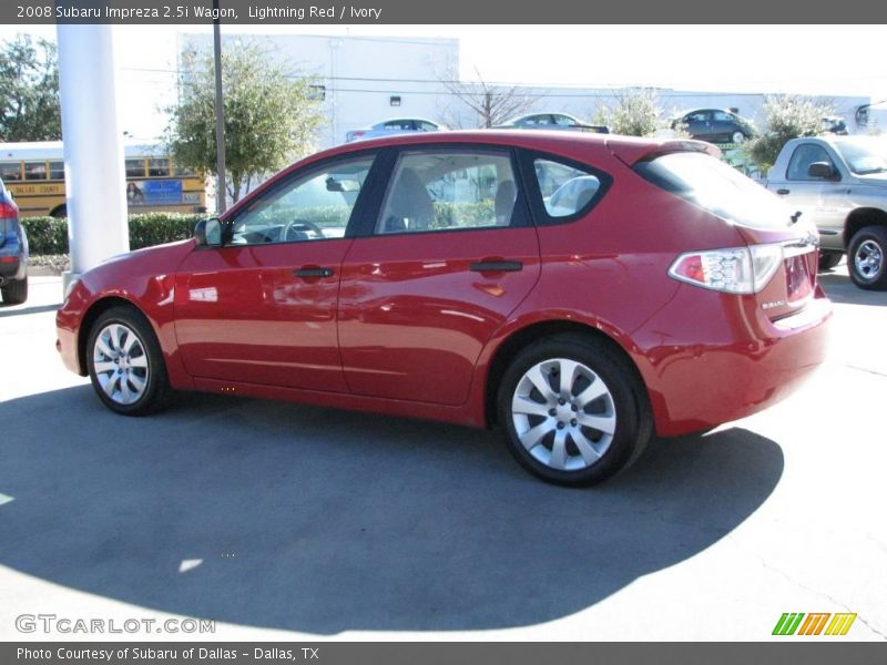 Lightning Red / Ivory 2008 Subaru Impreza 2.5i Wagon