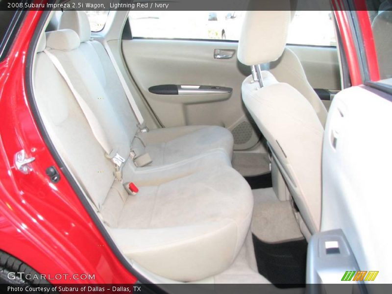 Lightning Red / Ivory 2008 Subaru Impreza 2.5i Wagon