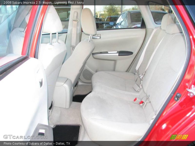 Lightning Red / Ivory 2008 Subaru Impreza 2.5i Wagon