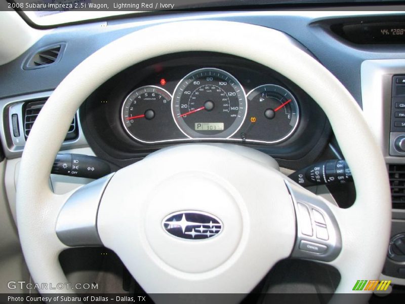 Lightning Red / Ivory 2008 Subaru Impreza 2.5i Wagon
