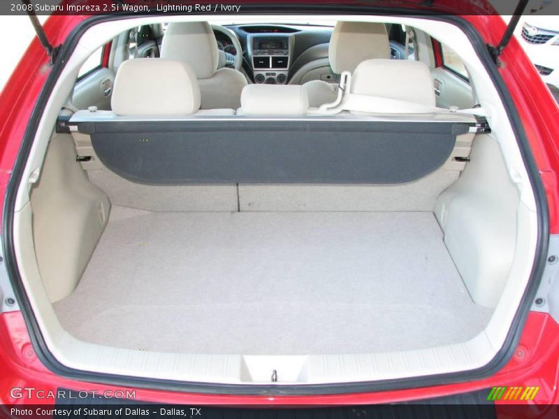 Lightning Red / Ivory 2008 Subaru Impreza 2.5i Wagon
