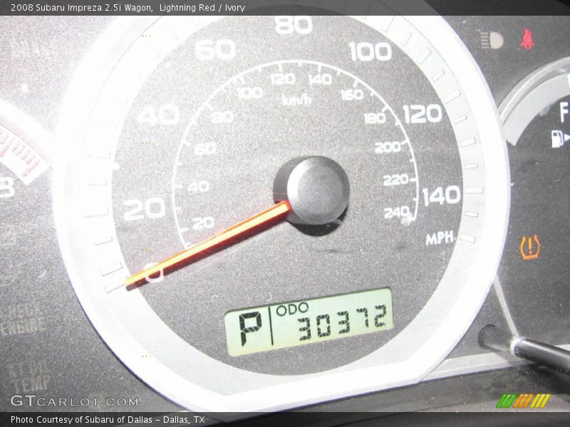Lightning Red / Ivory 2008 Subaru Impreza 2.5i Wagon