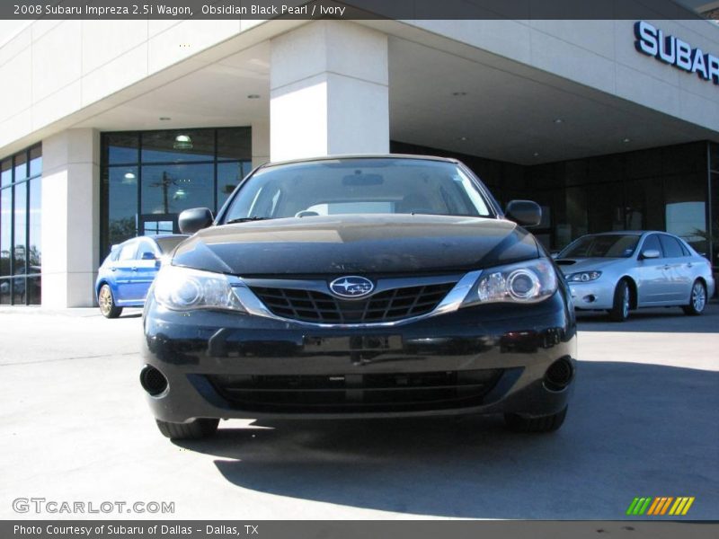 Obsidian Black Pearl / Ivory 2008 Subaru Impreza 2.5i Wagon