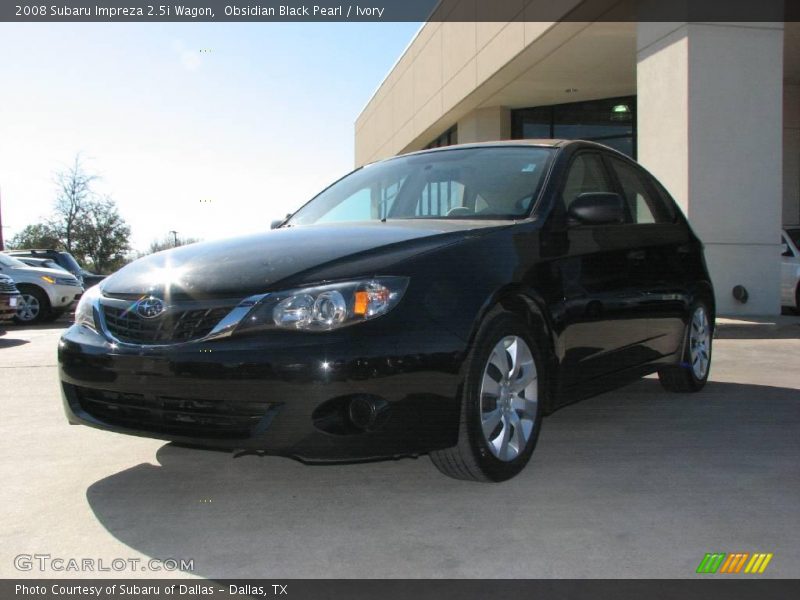 Obsidian Black Pearl / Ivory 2008 Subaru Impreza 2.5i Wagon