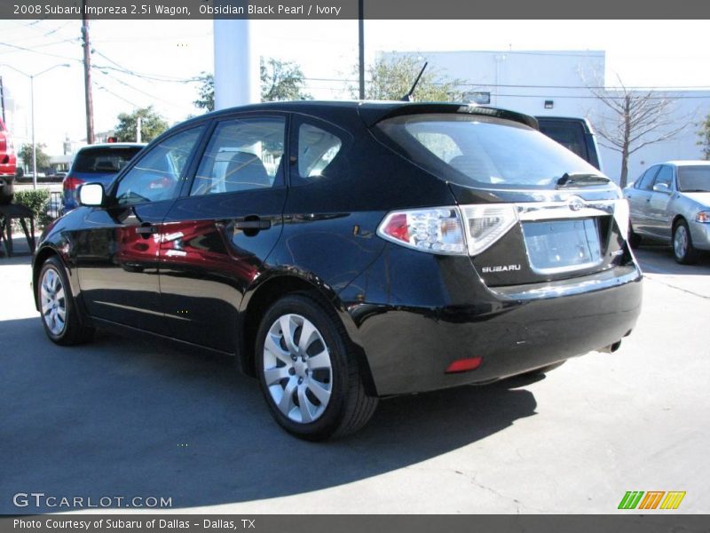 Obsidian Black Pearl / Ivory 2008 Subaru Impreza 2.5i Wagon