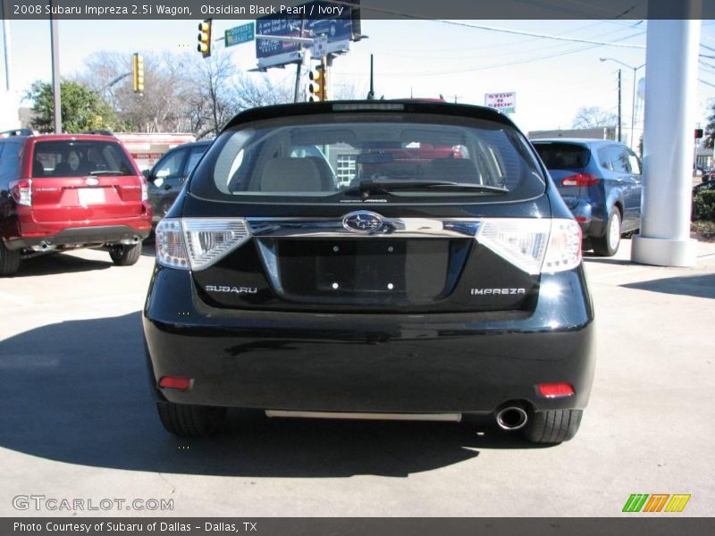 Obsidian Black Pearl / Ivory 2008 Subaru Impreza 2.5i Wagon