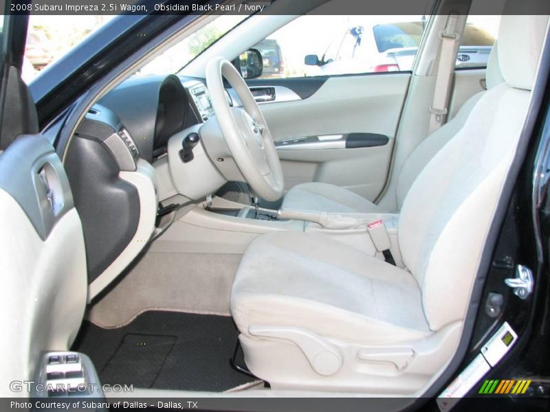 Obsidian Black Pearl / Ivory 2008 Subaru Impreza 2.5i Wagon