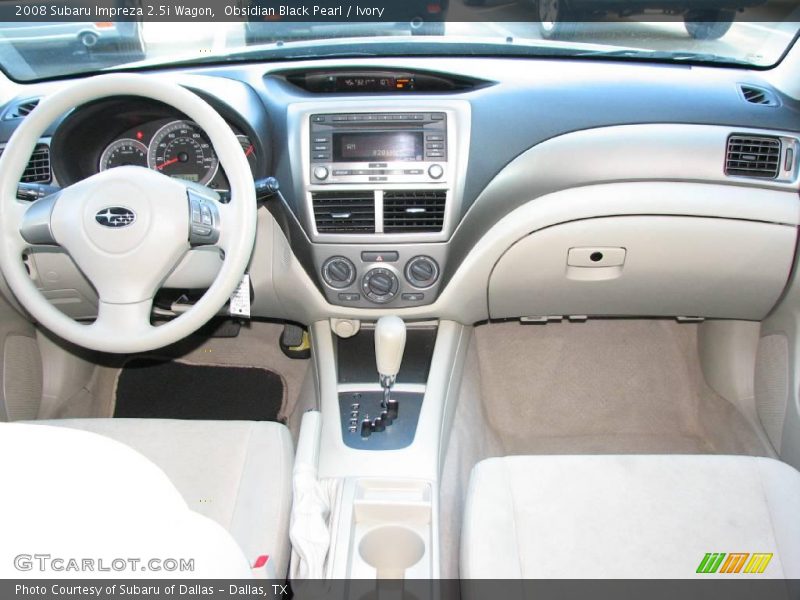 Obsidian Black Pearl / Ivory 2008 Subaru Impreza 2.5i Wagon