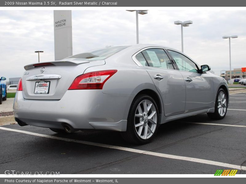 Radiant Silver Metallic / Charcoal 2009 Nissan Maxima 3.5 SV