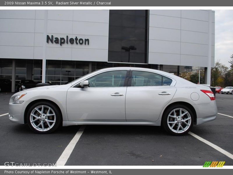 Radiant Silver Metallic / Charcoal 2009 Nissan Maxima 3.5 SV