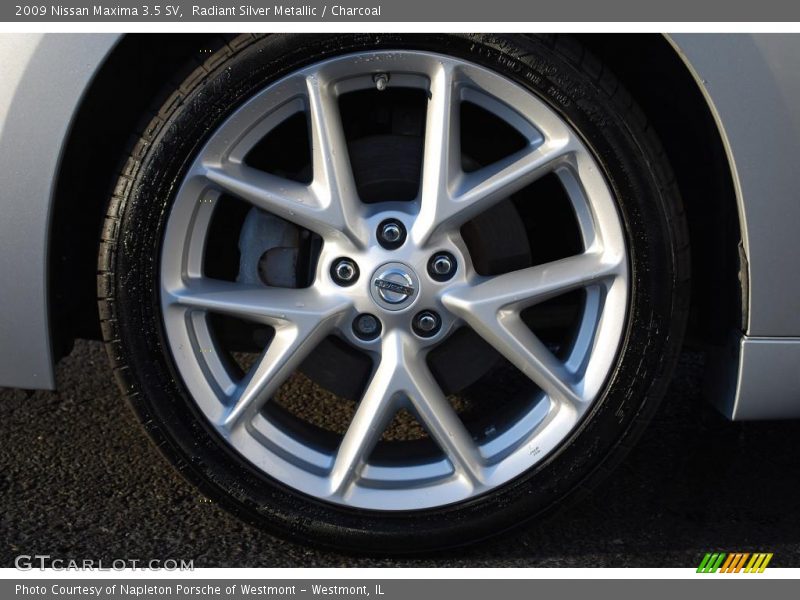 Radiant Silver Metallic / Charcoal 2009 Nissan Maxima 3.5 SV