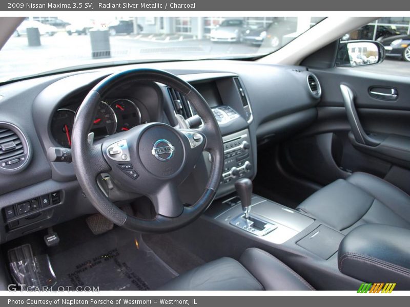 Radiant Silver Metallic / Charcoal 2009 Nissan Maxima 3.5 SV