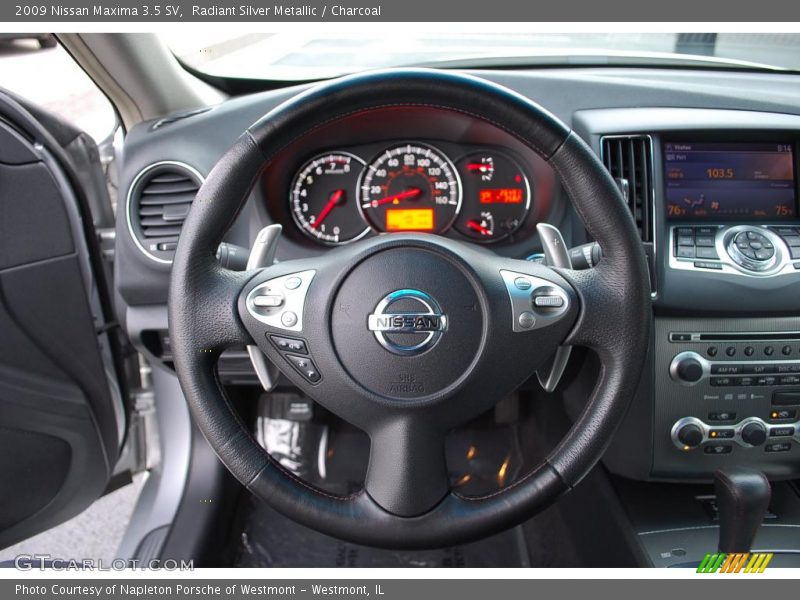 Radiant Silver Metallic / Charcoal 2009 Nissan Maxima 3.5 SV