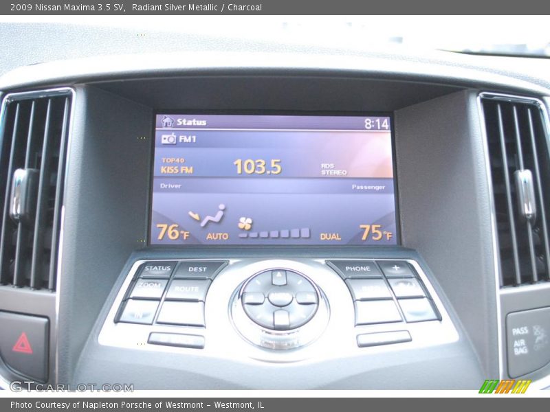 Radiant Silver Metallic / Charcoal 2009 Nissan Maxima 3.5 SV