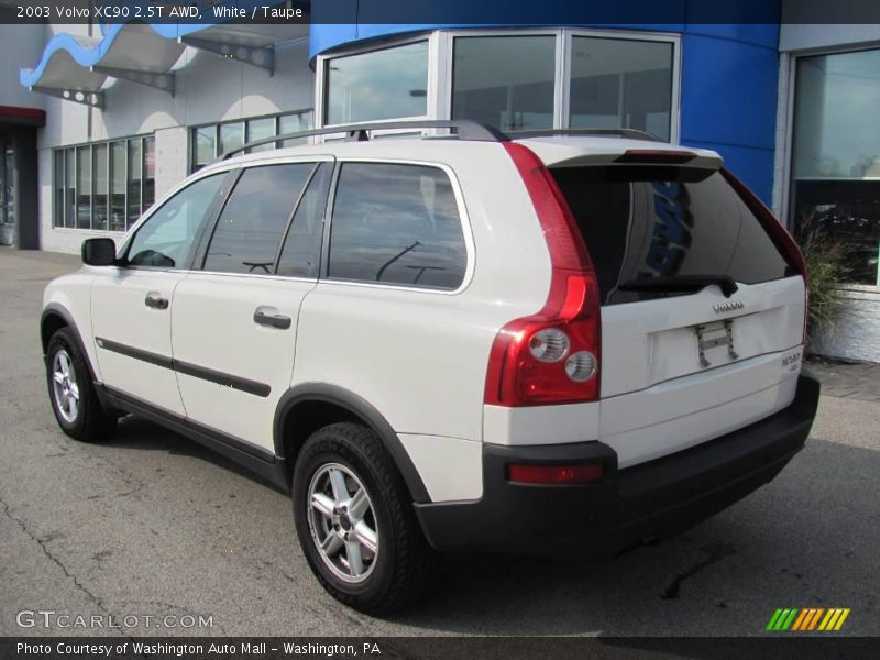White / Taupe 2003 Volvo XC90 2.5T AWD