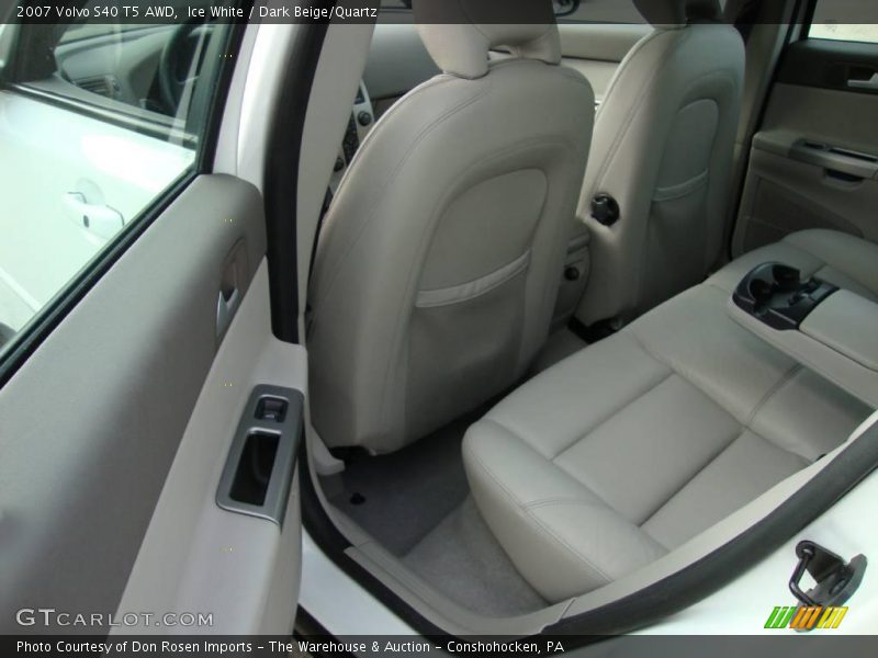 Ice White / Dark Beige/Quartz 2007 Volvo S40 T5 AWD