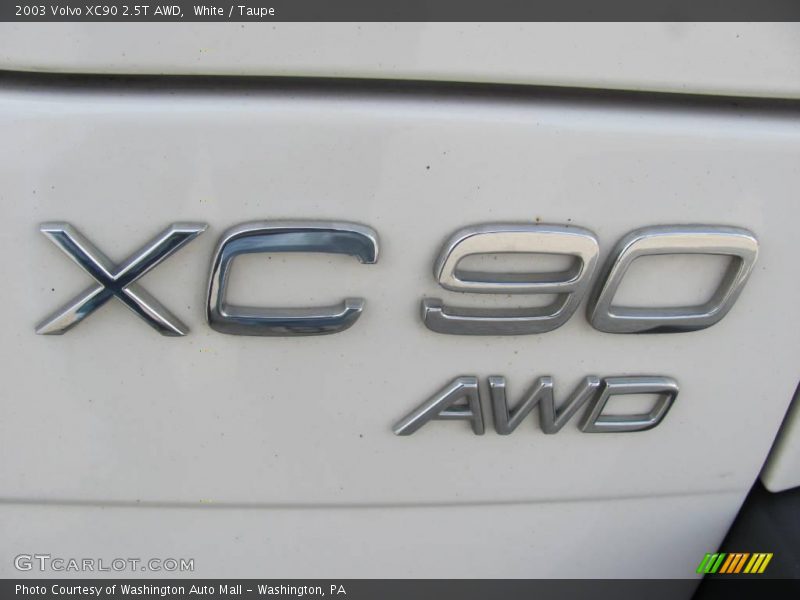 White / Taupe 2003 Volvo XC90 2.5T AWD