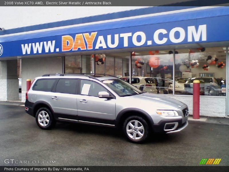 Electric Silver Metallic / Anthracite Black 2008 Volvo XC70 AWD