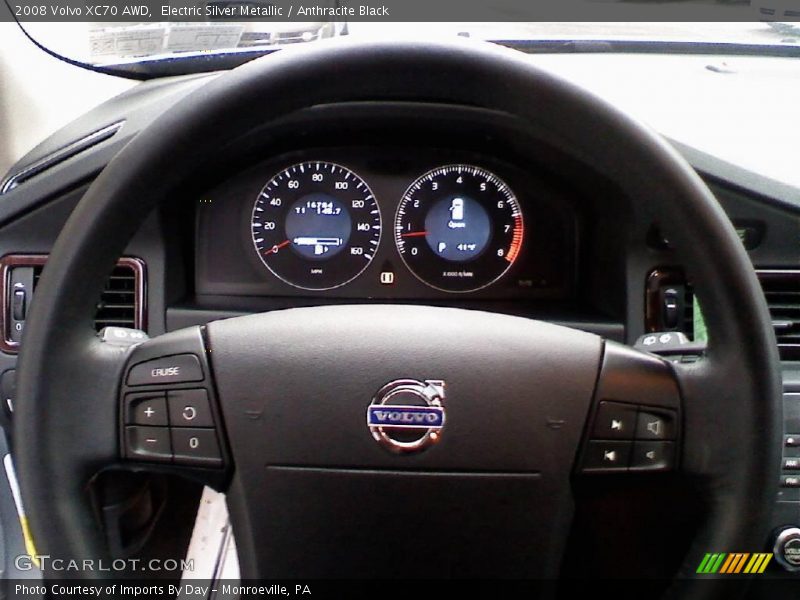 Electric Silver Metallic / Anthracite Black 2008 Volvo XC70 AWD