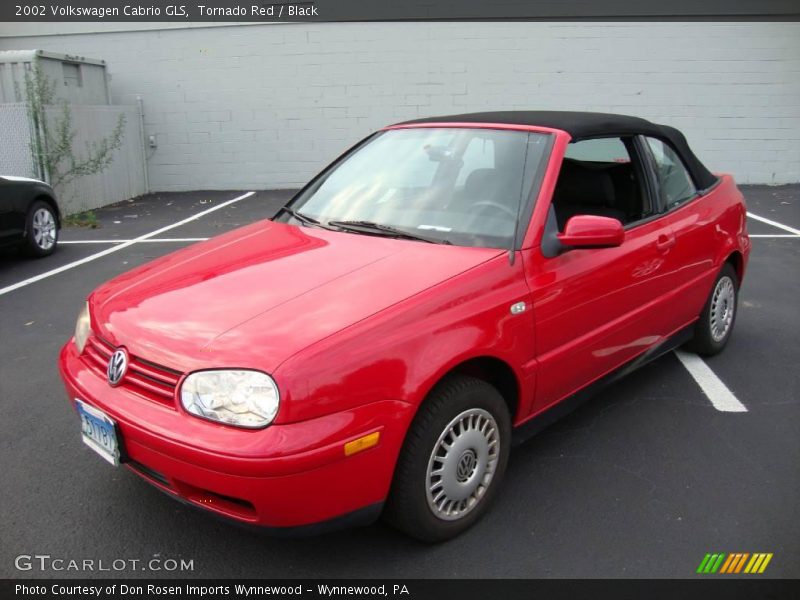 Tornado Red / Black 2002 Volkswagen Cabrio GLS